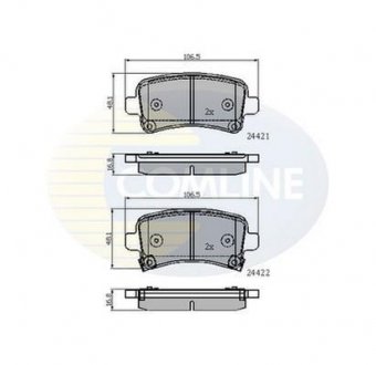 - Гальмівні колодки до дисків COMLINE CBP31795