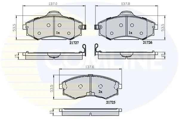 Comline - Гальмівні колодки до дисків COMLINE CBP31741 (фото 1)