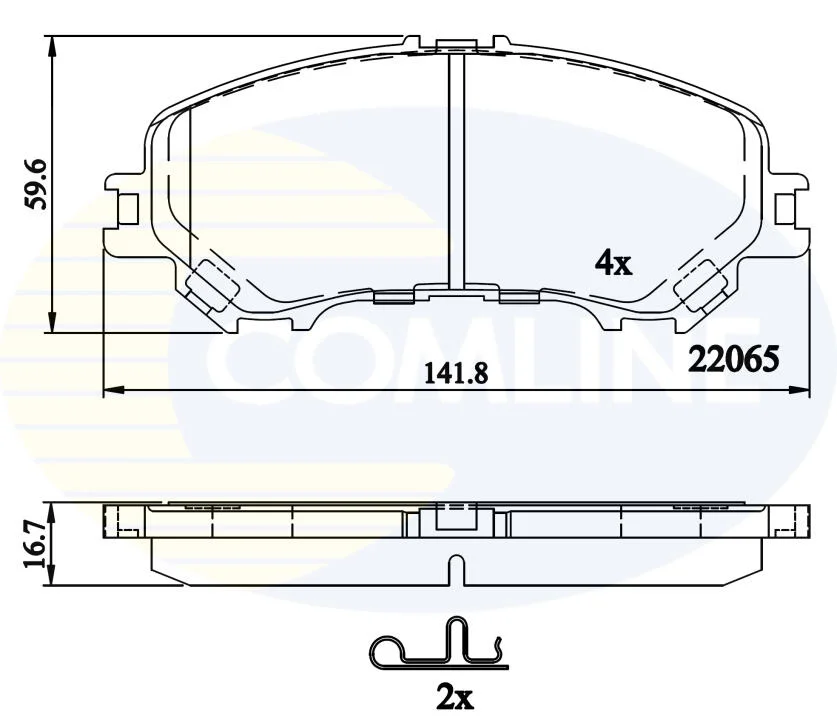 Comline - Гальмівні колодки до дисків COMLINE CBP32304 (фото 1)