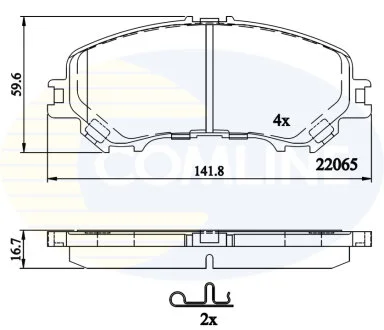Гальмівні колодки (набір) COMLINE CBP32304