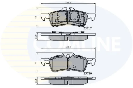 Comline - Гальмівні колодки до дисків COMLINE CBP01317