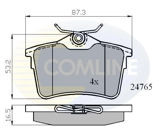 Comline - Гальмівні колодки до дисків COMLINE CBP01797 (фото 1)