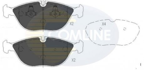 - Гальмівні колодки до дисків COMLINE CBP01003