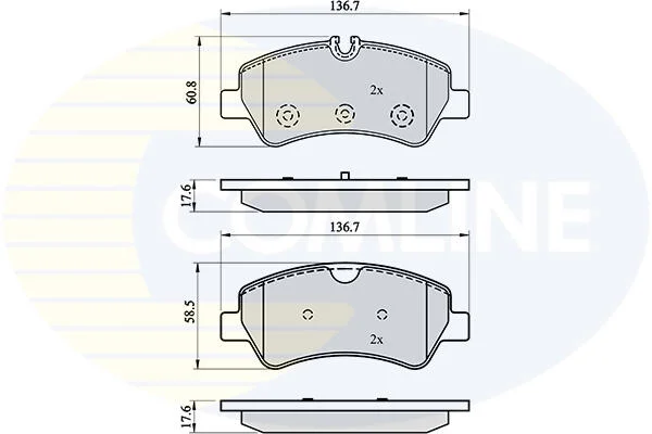 Comline - Гальмівні колодки до дисків COMLINE CBP02143 (фото 1)