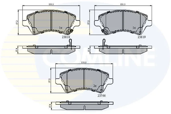 Comline - Гальмівні колодки до дисків COMLINE CBP31154 (фото 1)