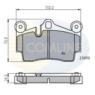 Comline - Гальмівні колодки до дисків COMLINE CBP01316