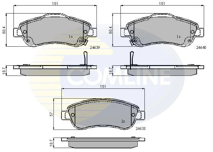 Comline - Гальмівні колодки до дисків COMLINE CBP31705 (фото 1)