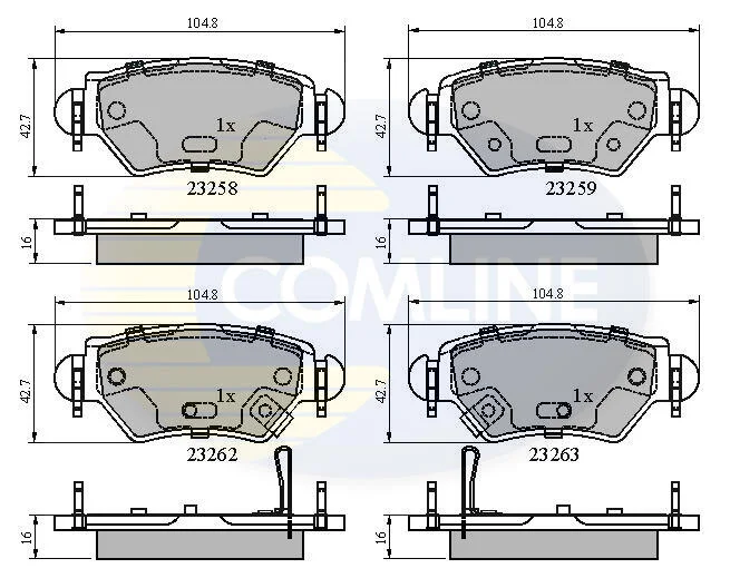 Comline - Гальмівні колодки до дисків COMLINE CBP31504 (фото 1)