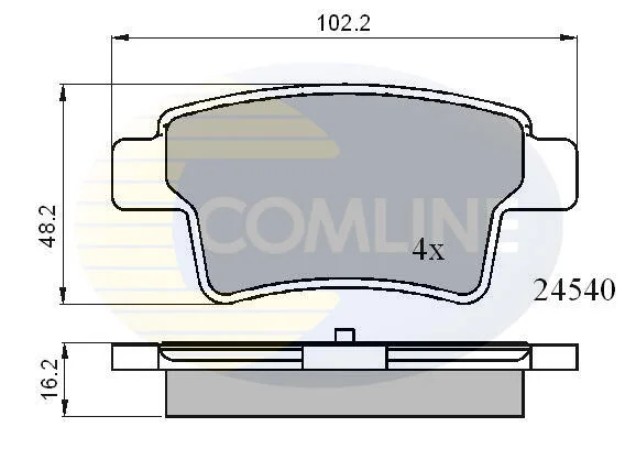 Comline - Гальмівні колодки до дисків COMLINE CBP01713 (фото 1)