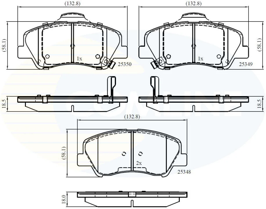 Comline - Гальмівні колодки до дисків COMLINE CBP32040 (фото 1)