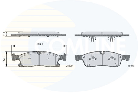 - Гальмівні колодки до дисків COMLINE CBP36133 (фото 1)