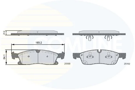 Comline - Гальмівні колодки до дисків COMLINE CBP36133