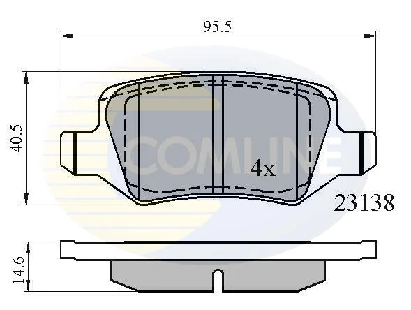 Comline - Гальмівні колодки до дисків COMLINE CBP01149 (фото 1)