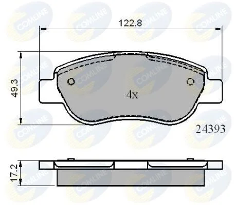 Comline - Гальмівні колодки до дисків COMLINE CBP01738 (фото 1)