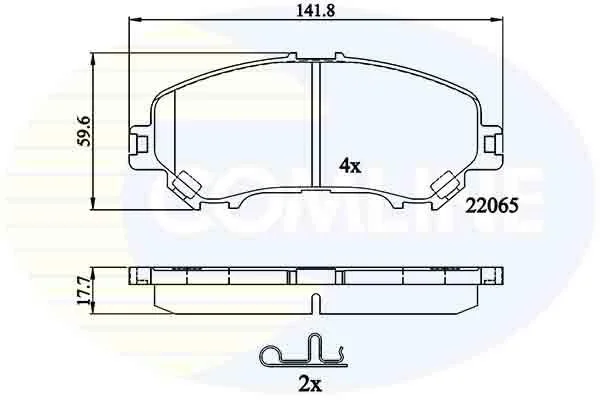 Comline - Гальмівні колодки до дисків COMLINE CBP32278 (фото 1)