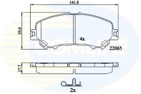Comline - Гальмівні колодки до дисків COMLINE CBP32278