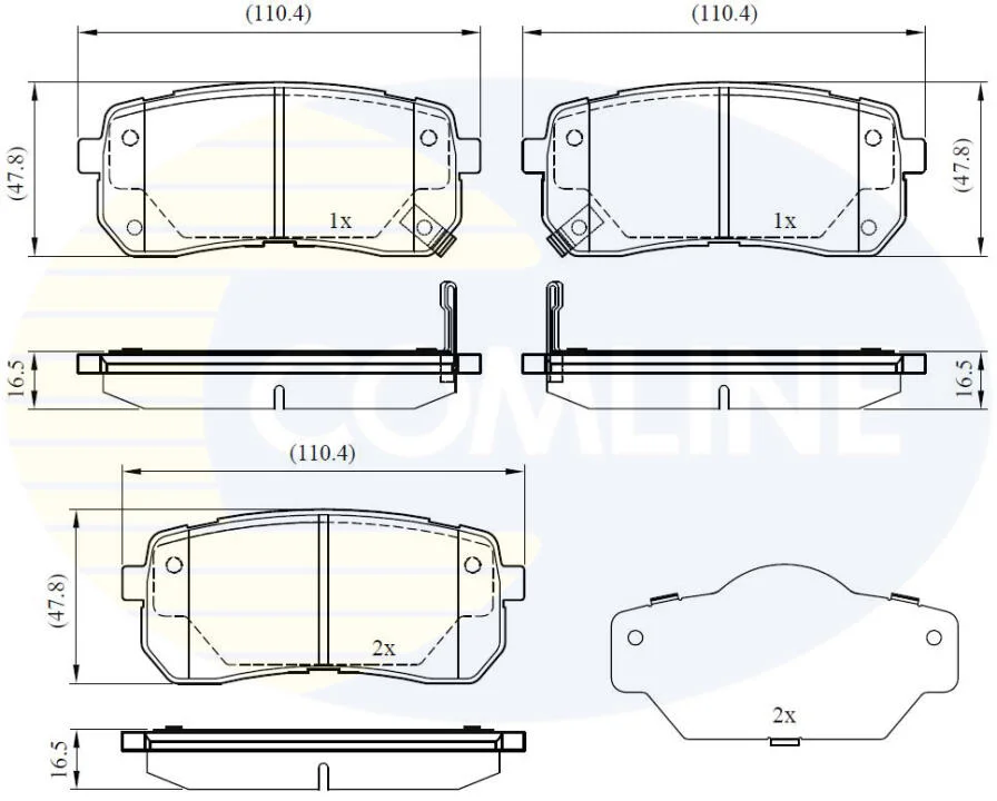 Comline - Гальмівні колодки до дисків COMLINE CBP31675 (фото 1)