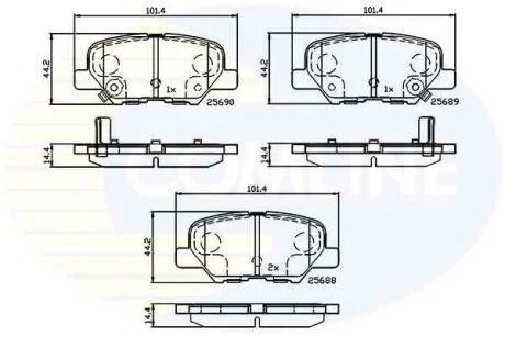 Comline - Гальмівні колодки до дисків COMLINE CBP32238