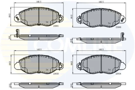 Comline - Гальмівні колодки до дисків COMLINE CBP31107