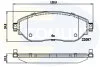 Гальмівні колодки (набір) COMLINE CBP02285 (фото 1)