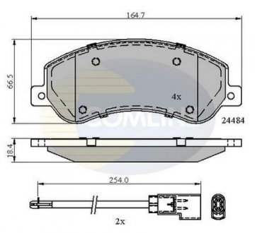 - Гальмівні колодки до дисків COMLINE CBP21512