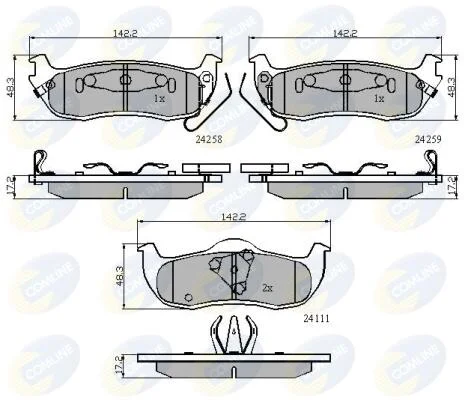 Comline - Гальмівні колодки до дисків COMLINE CBP31734 (фото 1)