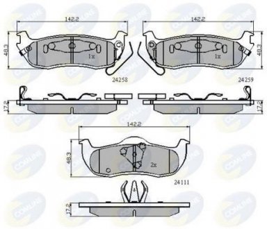 - Гальмівні колодки до дисків COMLINE CBP31734