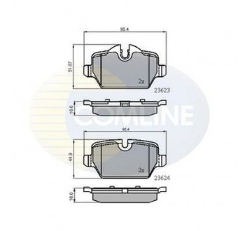 - Гальмівні колодки до дисків COMLINE CBP01710