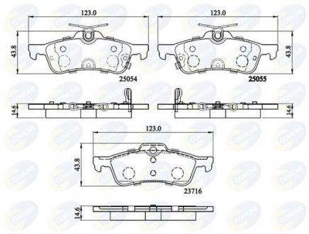 - Гальмівні колодки до дисків COMLINE CBP32204