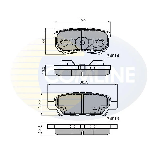 Comline - Гальмівні колодки до дисків COMLINE CBP31290 (фото 1)