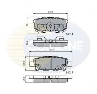 - Гальмівні колодки до дисків COMLINE CBP31290