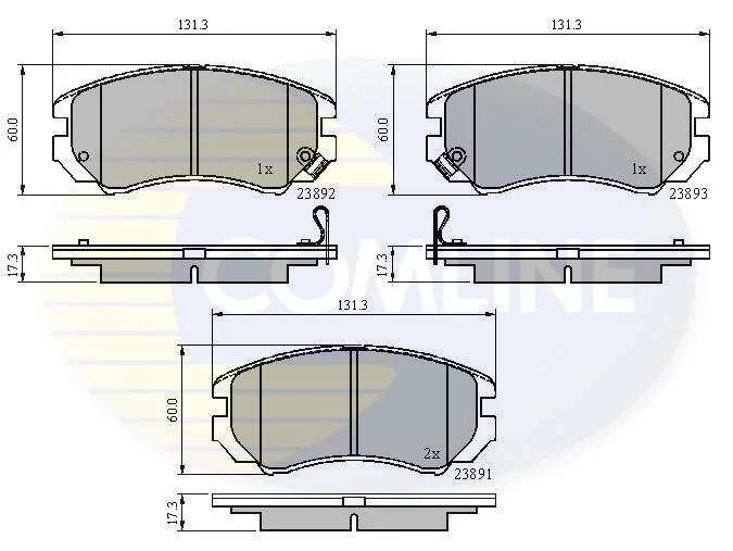 Comline - Гальмівні колодки до дисків COMLINE CBP31196 (фото 1)