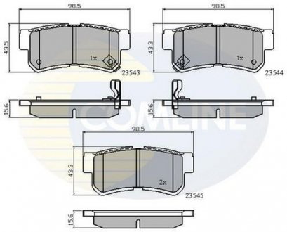- Гальмівні колодки до дисків COMLINE CBP31126