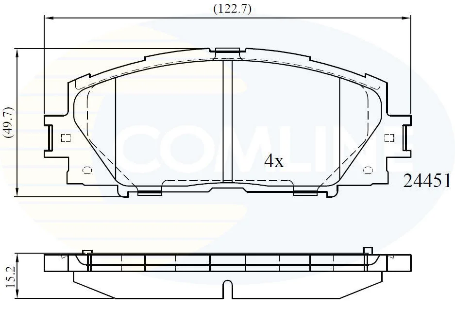 Comline - Гальмівні колодки до дисків COMLINE CBP06014 (фото 1)
