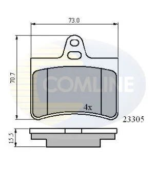 Comline - Гальмівні колодки до дисків COMLINE CBP01122
