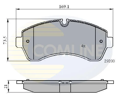 Comline - Гальмівні колодки до дисків COMLINE CBP01569 (фото 1)