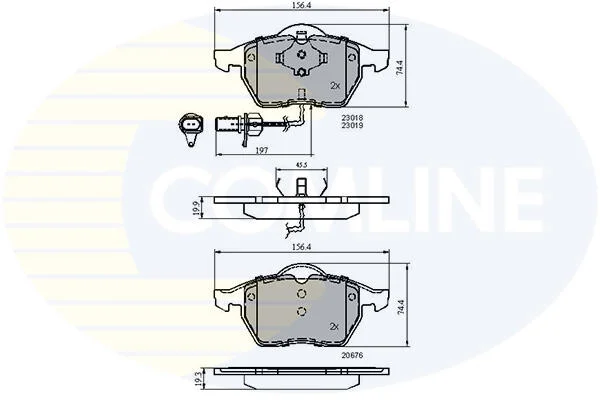 Comline - Гальмівні колодки до дисків COMLINE CBP11025 (фото 1)