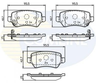 Гальмівні колодки (набір) COMLINE CBP32239