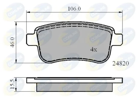 Comline - Гальмівні колодки до дисків COMLINE CBP02014