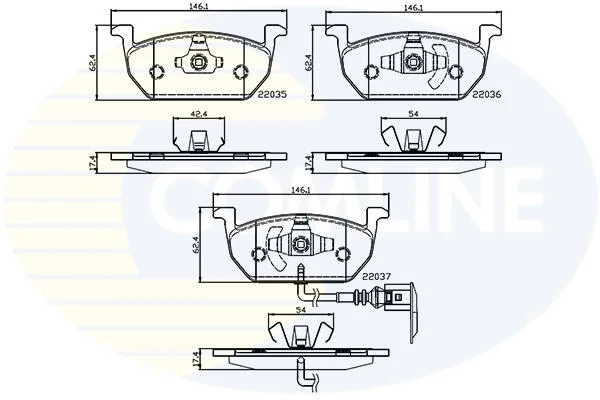 Comline - Гальмівні колодки до дисків COMLINE CBP12224 (фото 1)