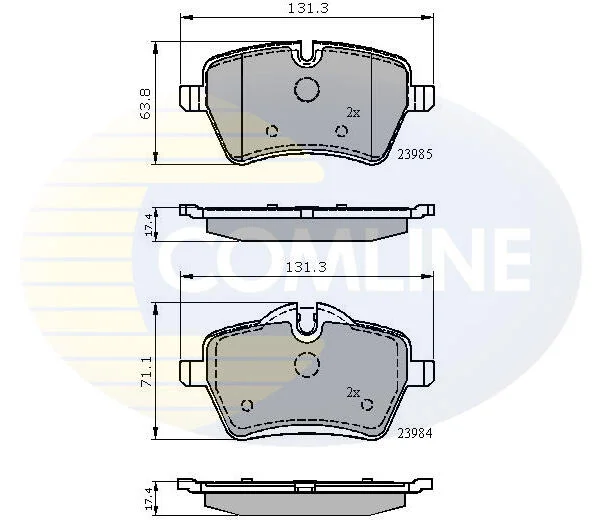 Comline - Гальмівні колодки до дисків COMLINE CBP01673 (фото 1)