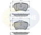 Comline - Гальмівні колодки до дисків COMLINE CBP01673 (фото 1)