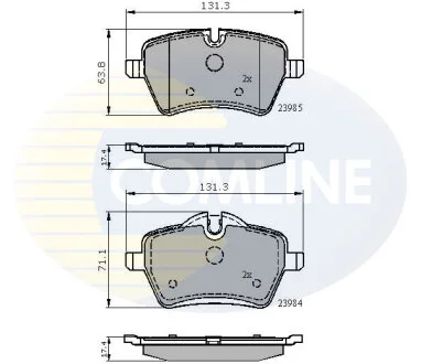 Comline - Гальмівні колодки до дисків COMLINE CBP01673