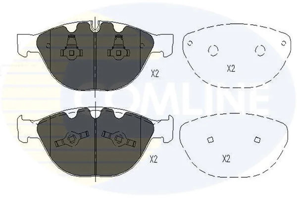 Comline - Гальмівні колодки до дисків COMLINE CBP06000 (фото 1)