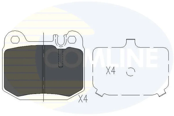 Comline - Гальмівні колодки до дисків COMLINE CBP06025 (фото 1)