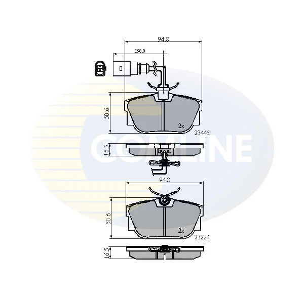 Comline - Гальмівні колодки до дисків COMLINE CBP11151 (фото 1)