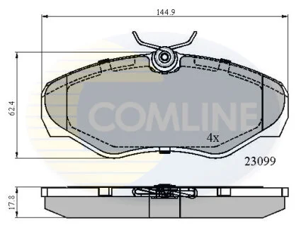 Comline - Гальмівні колодки до дисків COMLINE CBP01127