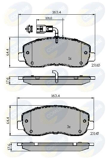 Comline - Гальмівні колодки до дисків COMLINE CBP12106 (фото 1)
