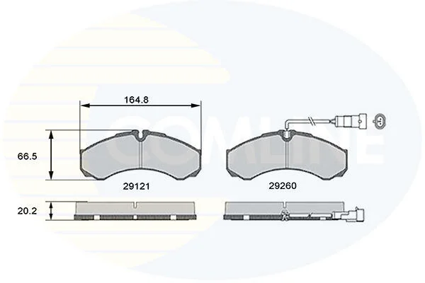 Comline - Гальмівні колодки до дисків COMLINE CBP16031 (фото 1)