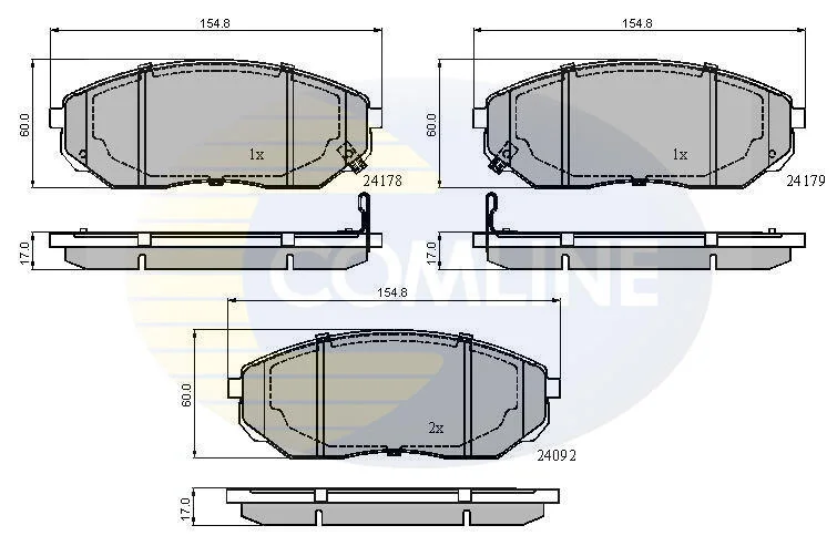 Comline - Гальмівні колодки до дисків COMLINE CBP31178 (фото 1)